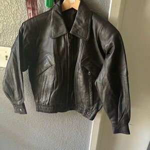Men's Black Leather Jacket